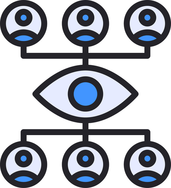 advertising affiliate eye icon - Vektor, obrázek