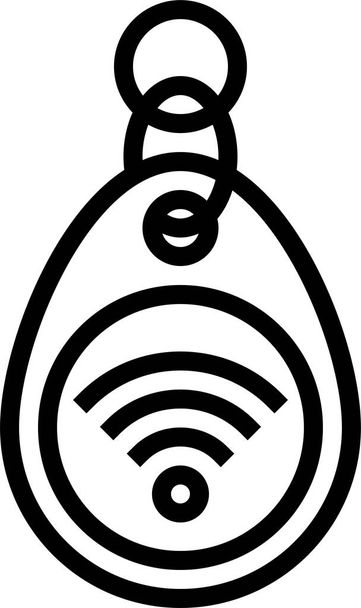 gingillo rfid icona di sicurezza - Vettoriali, immagini