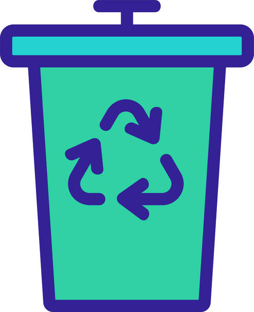 Mehrweg-Symbol für Container-Verpackung - Vektor, Bild