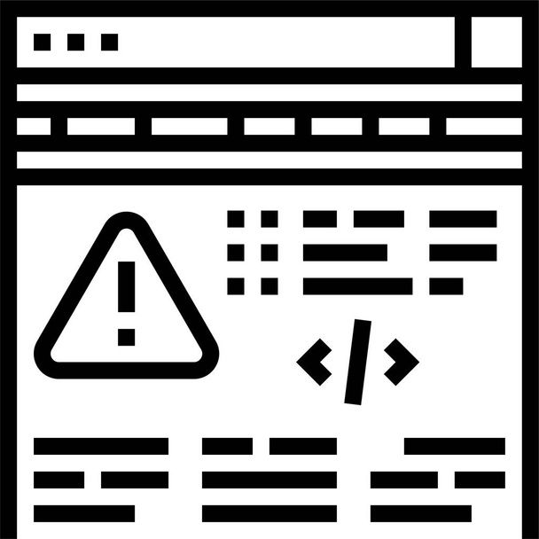 fijación de errores de programa icono - Vector, Imagen