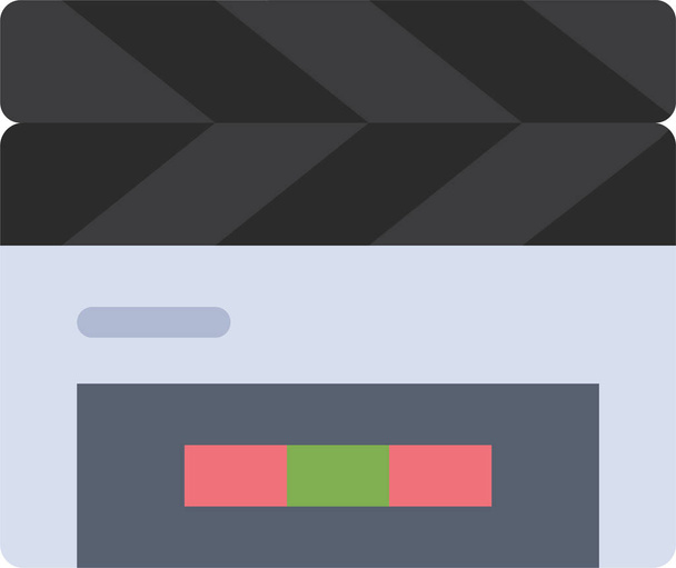 Clapboard clapper icon in eventsandentertainment category - Вектор,изображение