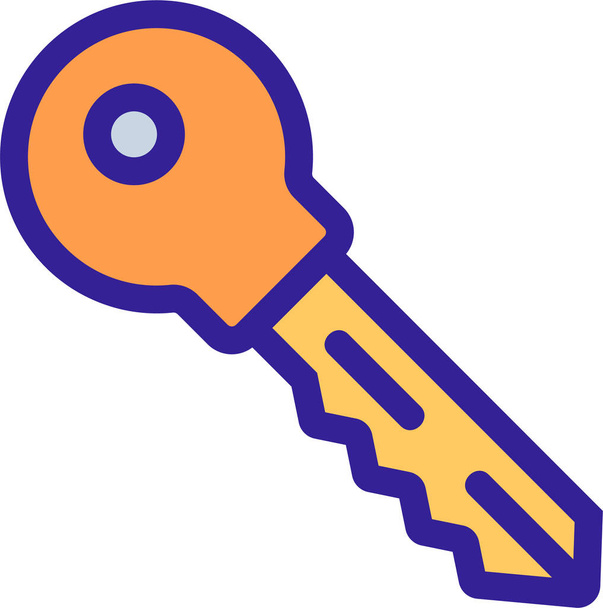 contour home key icoon - Vector, afbeelding