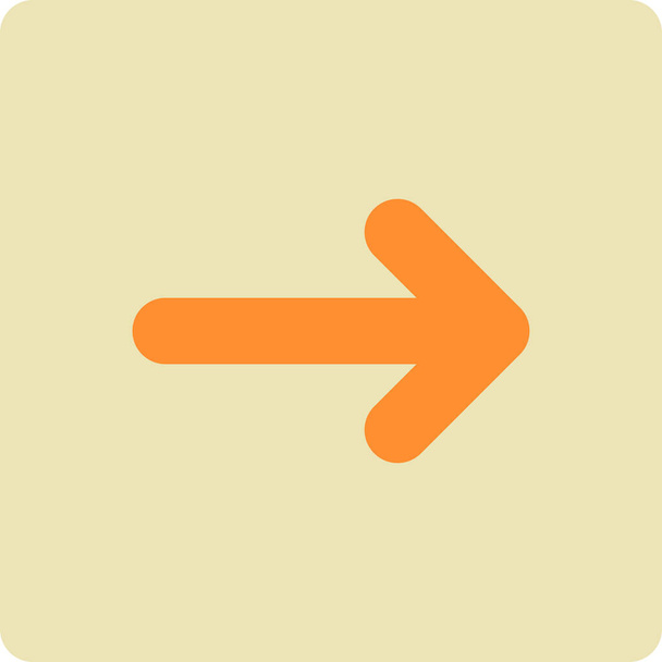 caja de flecha chevron icono en estilo plano - Vector, Imagen