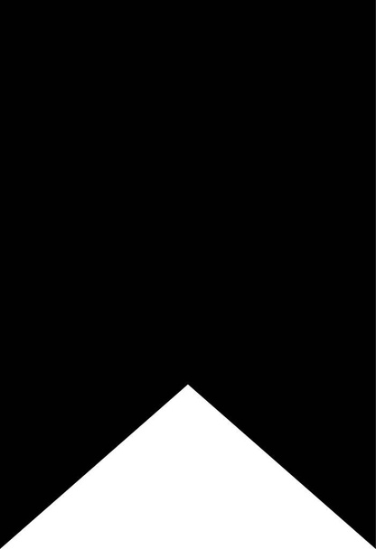 bookmark black and white vector illustration - Vector, Image
