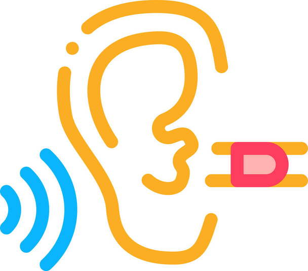 támogatás eszköz fülhallgató ikon - Vektor, kép