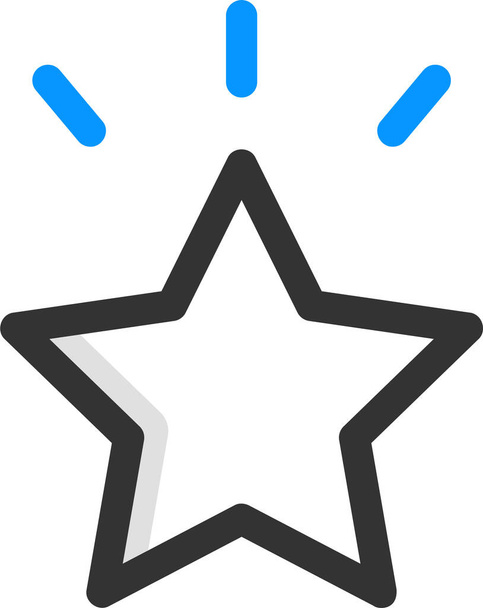 oblíbená ikona oblíbené hvězdy - Vektor, obrázek