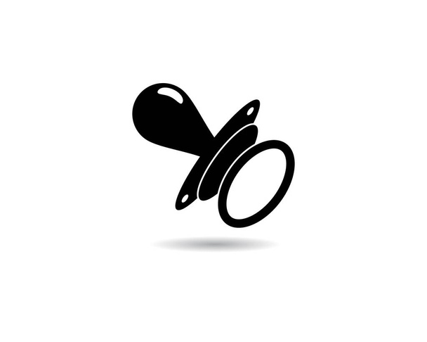 Tétine bébé symbole vectoriel icône illustration - Vecteur, image