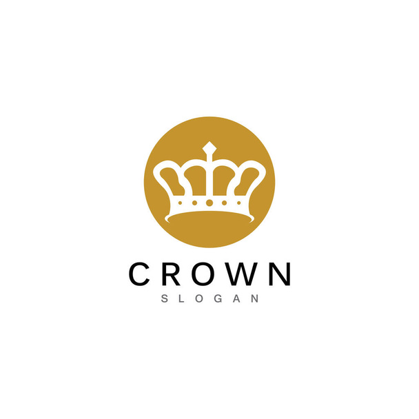 Crown Logo Şablonu vektör çizimi - Vektör, Görsel