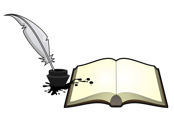 Old book vector illustration - Vector, Image