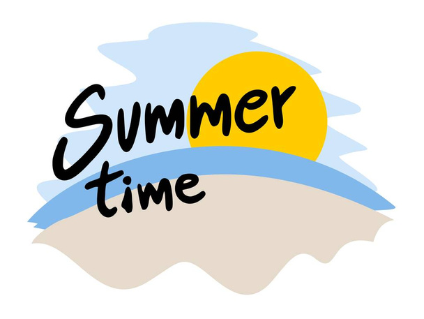 tiempo de verano símbolo vector ilustración - Vector, Imagen