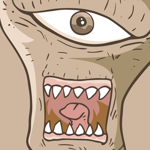 cartoon monster vector illustratie - Vector, afbeelding