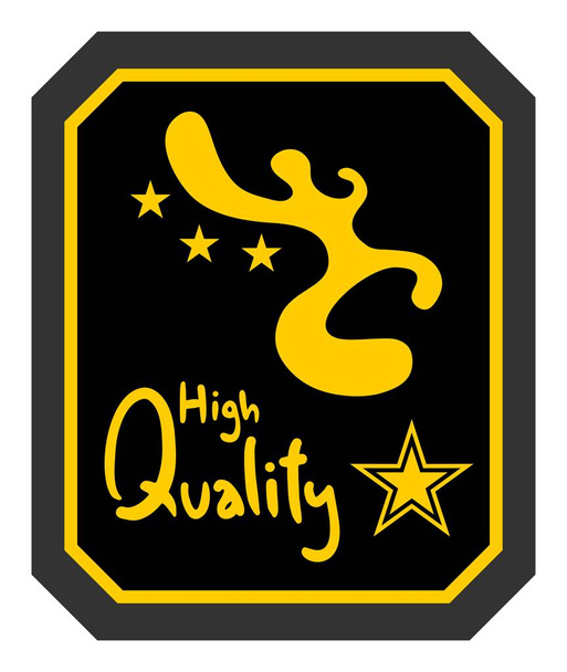 Εικονογράφηση φορέα ποιότητας Emblem - Διάνυσμα, εικόνα