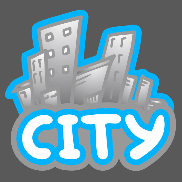 市のビルドベクトル図 - ベクター画像