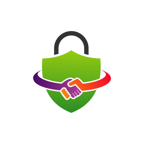 Lock Deal logo vektör şablonu, Creative Deal logo tasarım kavramları - Vektör, Görsel