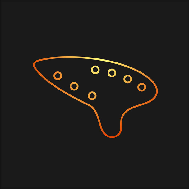 Simbolo dello strumento musicale Ocarina - Vettoriali, immagini