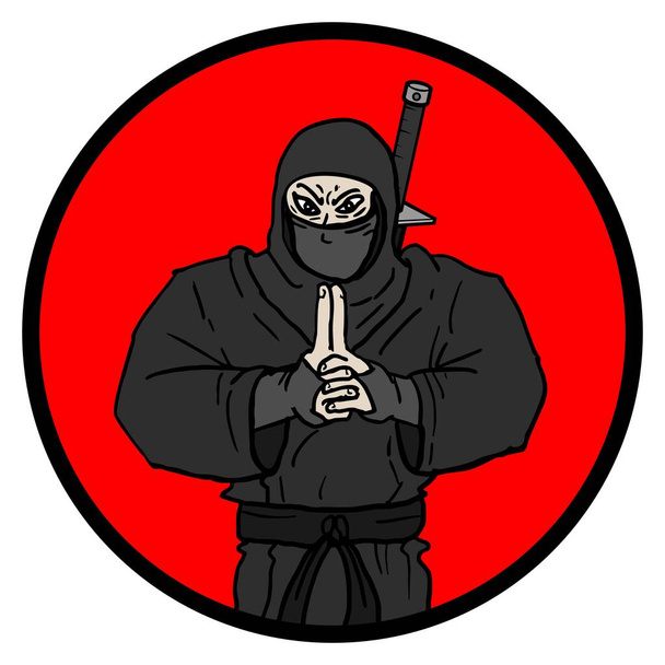Icon ninja ilustração vetorial - Vetor, Imagem