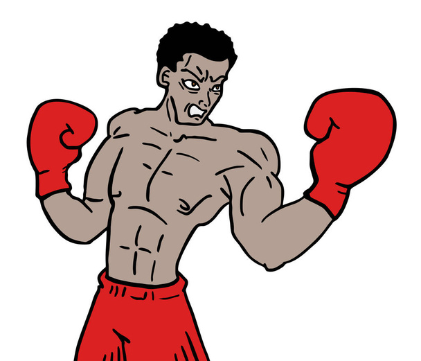 Storng boxing vector illustration - Vector, Image