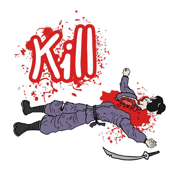 Kill gore vektor illustration - Vektor, Bild