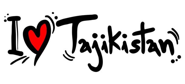 Αγάπη Τατζικιστάν διανυσματική απεικόνιση - Διάνυσμα, εικόνα