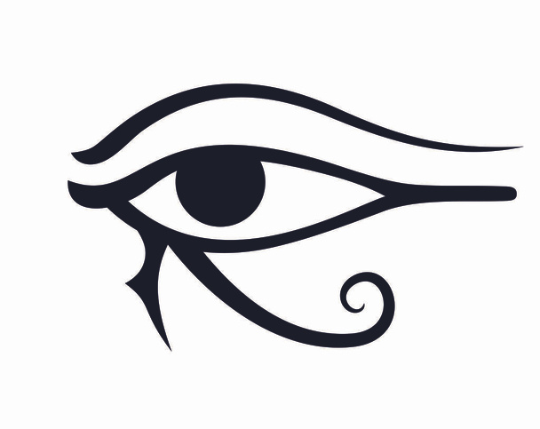 Ägyptische Augenvektorillustration - Vektor, Bild