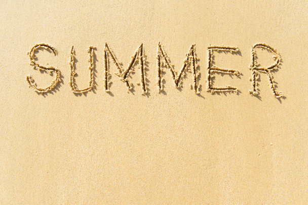 Слово Літо на пляжі
 - Фото, зображення