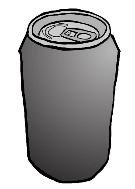 vectorillustratie van een blikje bier - Vector, afbeelding