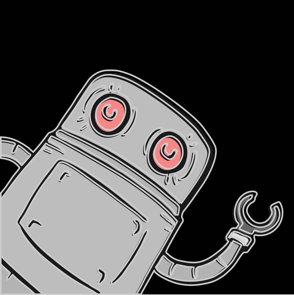 Illustration vectorielle robot drôle  - Vecteur, image