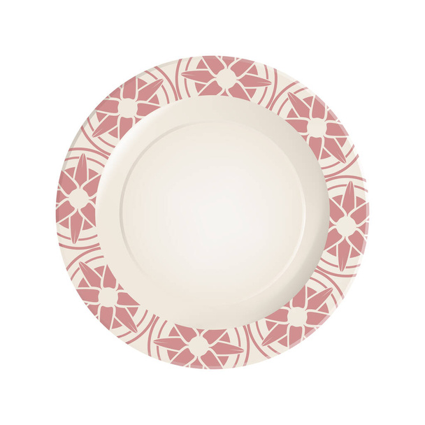 Ceramic plate  vector illustration - Vector, Image