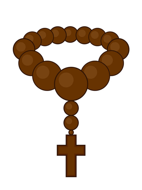 Ilustración vectorial símbolo rosario - Vector, Imagen
