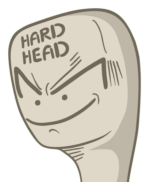 Hard head vector illustration - Vector, Image