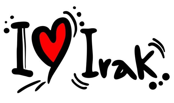 Amor irak vector ilustración - Vector, imagen