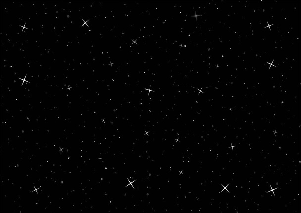 Nice night sky background vector illustration - Vector, Image
