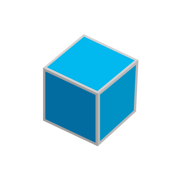 cubo casella vettoriale illustrazione - Vettoriali, immagini