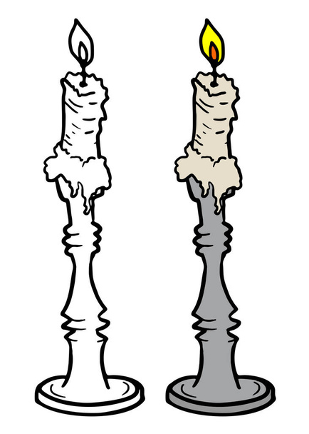 Ilustração do vetor da vela da cor - Vetor, Imagem