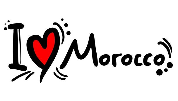 Liefde morocco vector illustratie - Vector, afbeelding
