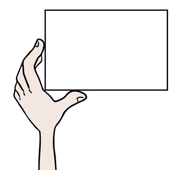 Векторні ілюстрації білої картки
  - Вектор, зображення