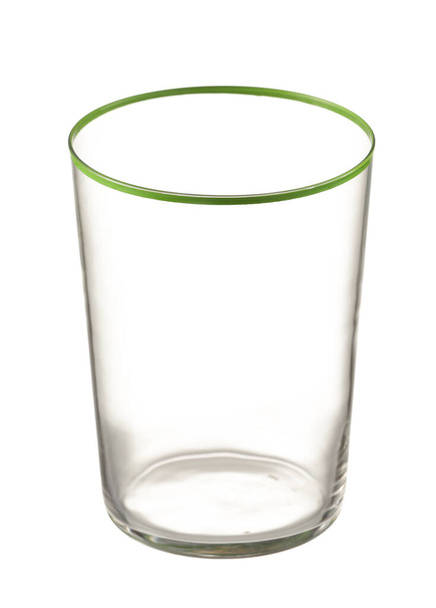 Beau verre vide sur fond blanc - Photo, image