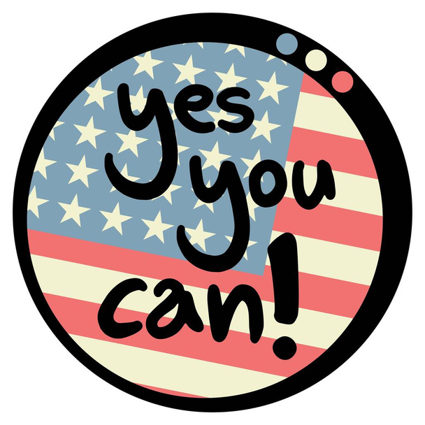 Yes you can vector illustration - Vettoriali, immagini