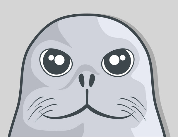 Sea dog vector illustration  - Вектор,изображение