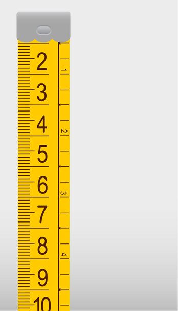 Vertical realistic meter illustration - Vector, Image