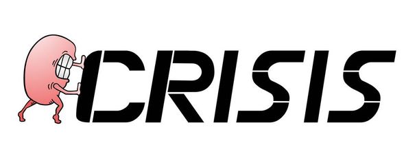 Crisis bug vector illustration - Vettoriali, immagini