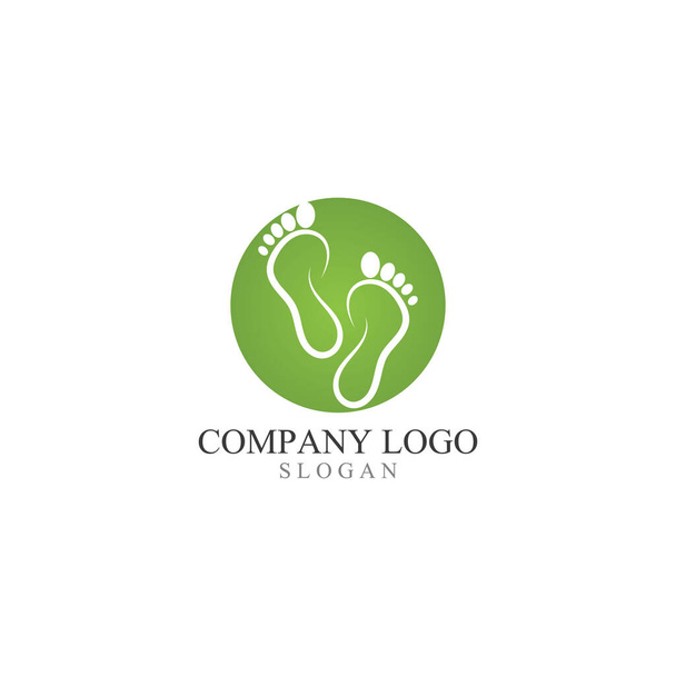 Jalanjäljen logo ja symbolivektori - Vektori, kuva