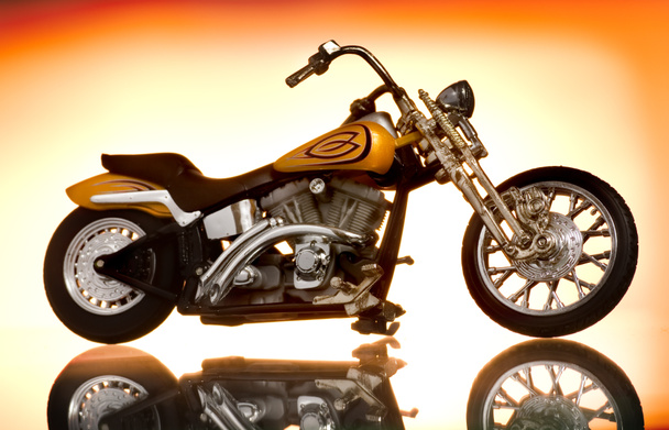 Motorcycle on abstract background - Photo, Image