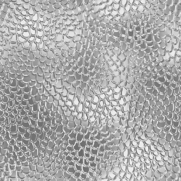 Glass seamless texture for window with scales fish pattern, 3d illustration - Fotografie, Obrázek
