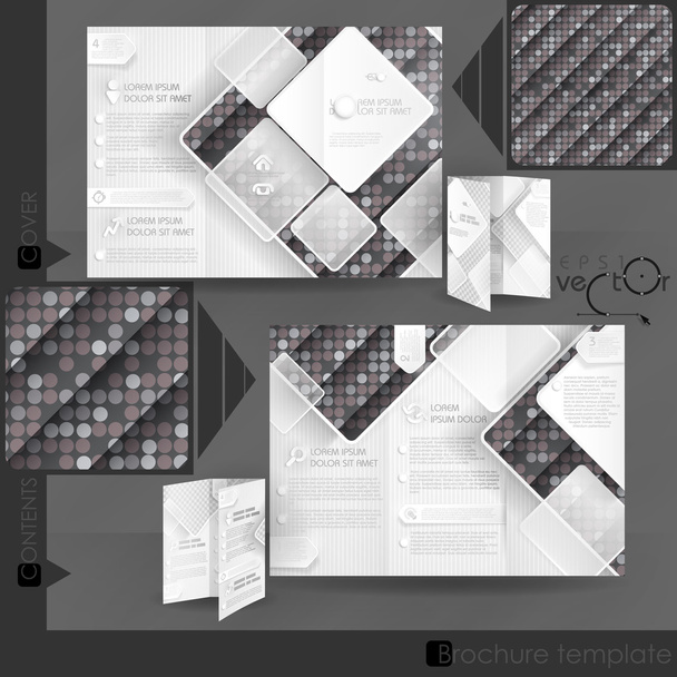 Business Brochure Template Design - Vektor, Bild