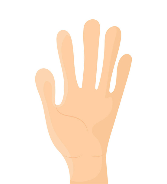 ícone da mão esquerda - Vetor, Imagem