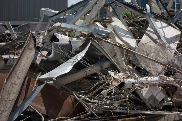 building debris at the construction site, building and construction industry - Photo, Image