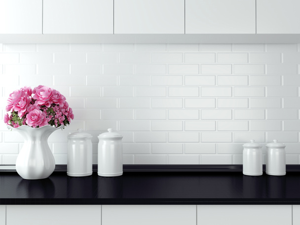 White kitchen design. - Photo, Image