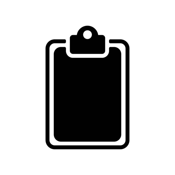 Clipboard outline glyph icon. Workspace sign. Graph symbol for your web site design, logo, app, UI. Vector illustration, EPS10. - Vector, Image