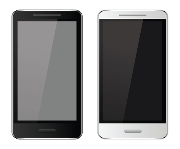 realistische mobiele telefoon - Vector, afbeelding